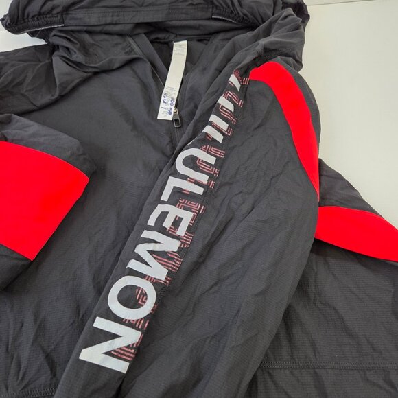 Lululemon Mens Large Ultra Lightweight 1/2 Zip Pullover Hooded Running Jacket - Picture 9 of 14